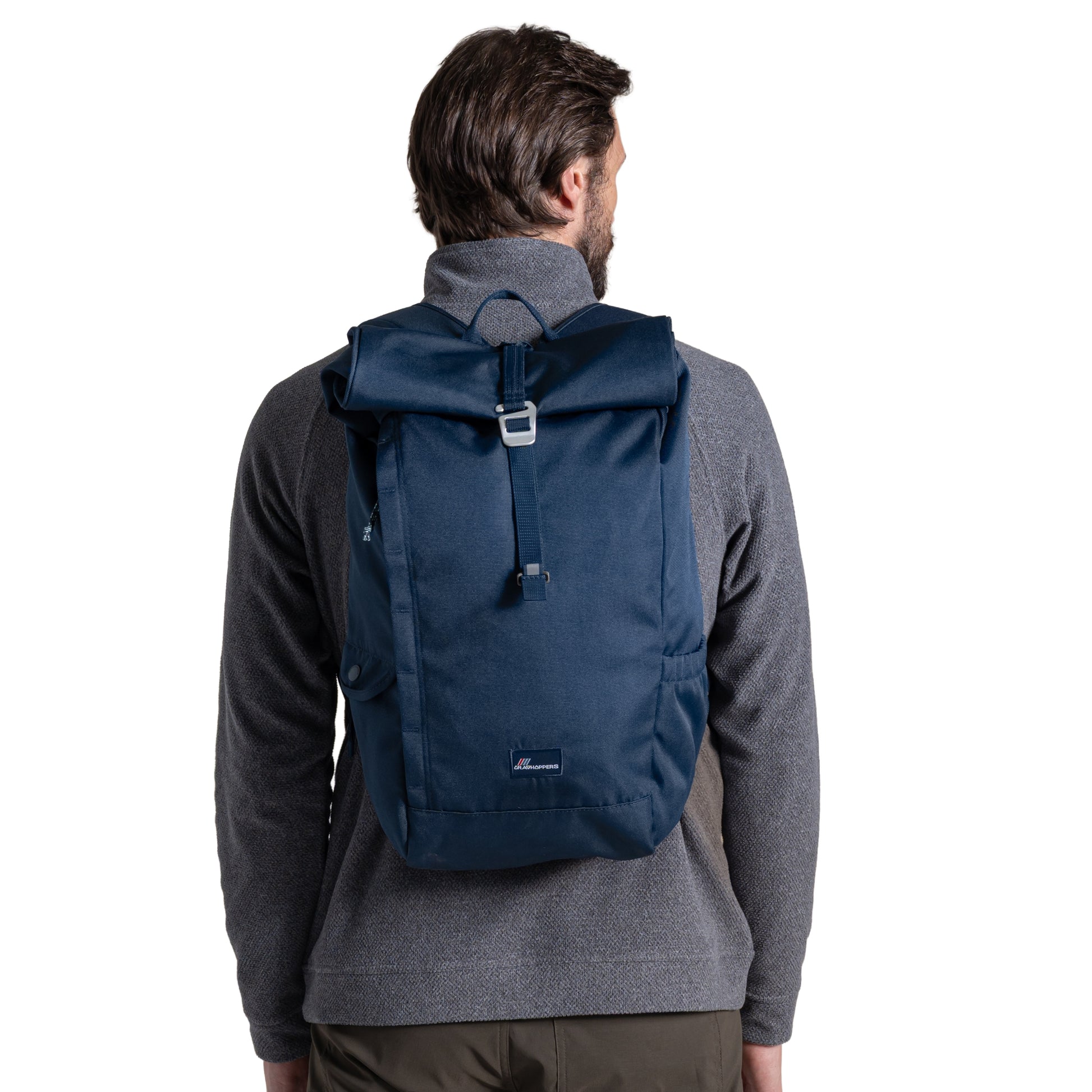 Blue Stone - Back - Craghoppers Classic Kiwi II Roll Top 20L Backpack