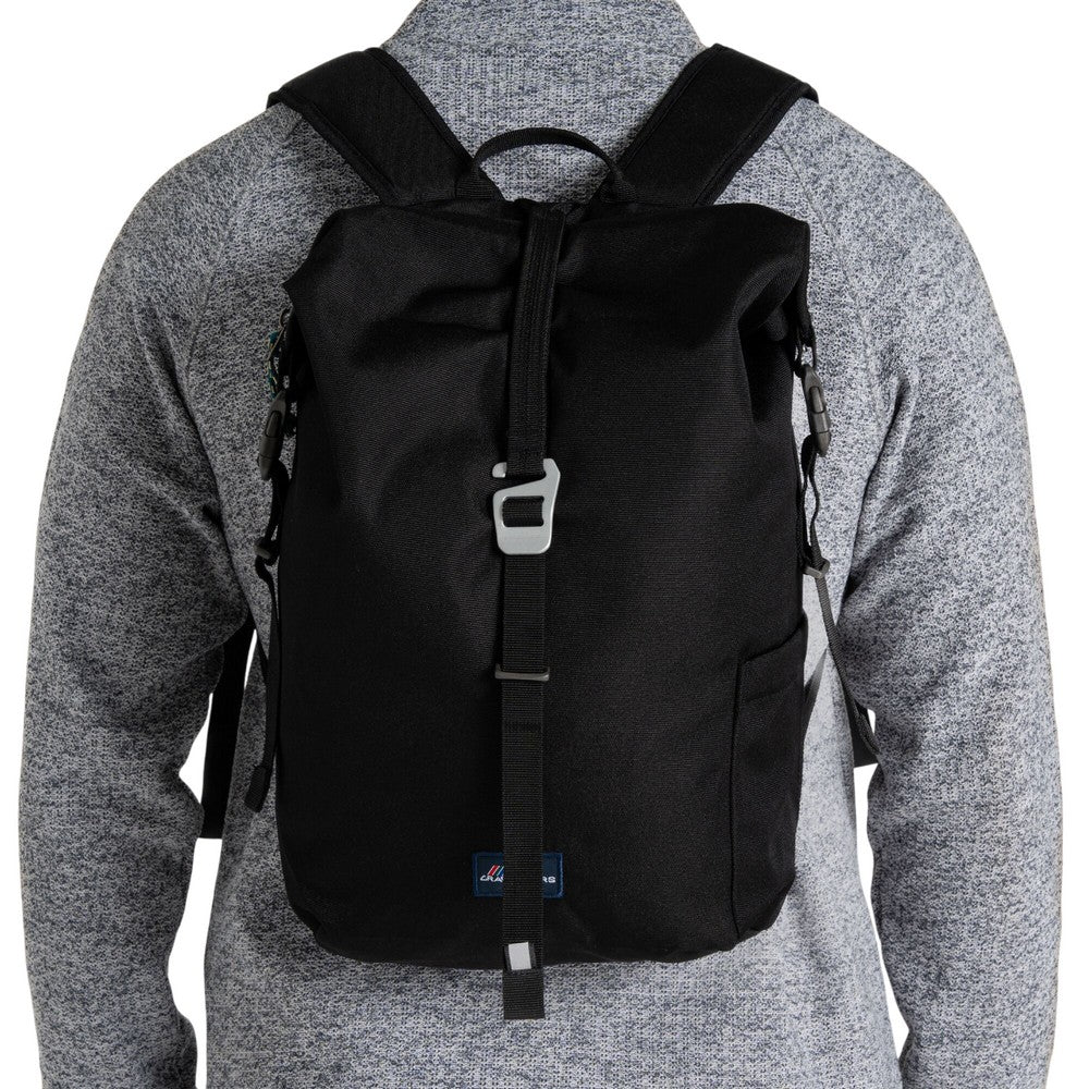 Black - Back - Craghoppers Classic Kiwi II Roll Top 16L Backpack