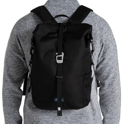 Black - Back - Craghoppers Classic Kiwi II Roll Top 16L Backpack