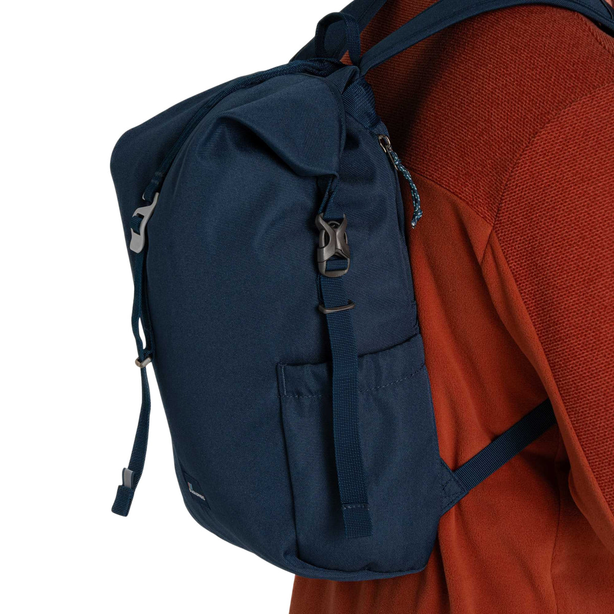Blue Stone - Side - Craghoppers Classic Kiwi II Roll Top 16L Backpack