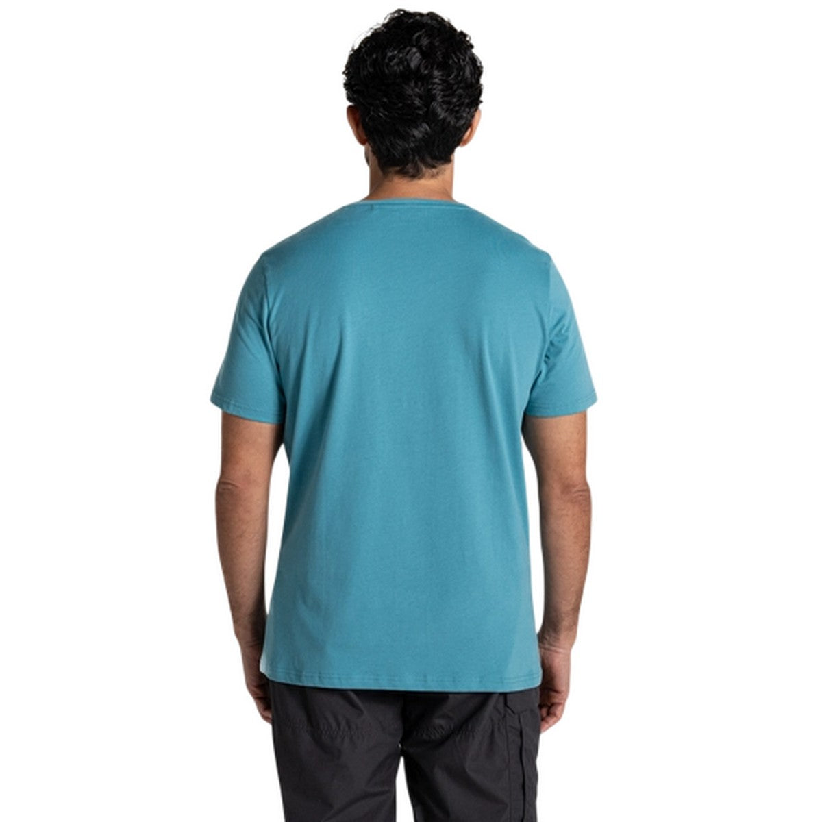Tranquil Blue - Back - Craghoppers Mens Lucent II Logo Short-Sleeved T-Shirt