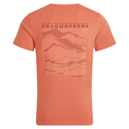 Sahara - Back - Craghoppers Mens Lucent II Mountain Back Print Short-Sleeved T-Shirt