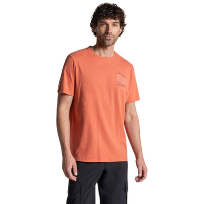 Sahara - Side - Craghoppers Mens Lucent II Mountain Back Print Short-Sleeved T-Shirt