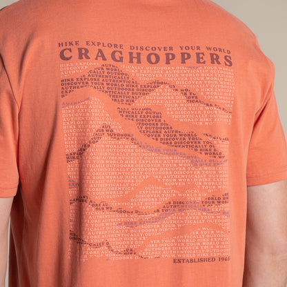 Sahara - Lifestyle - Craghoppers Mens Lucent II Mountain Back Print Short-Sleeved T-Shirt