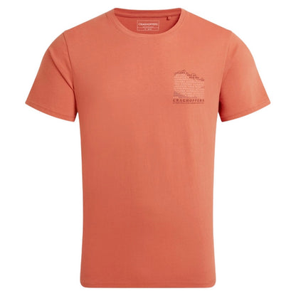 Sahara - Front - Craghoppers Mens Lucent II Mountain Back Print Short-Sleeved T-Shirt