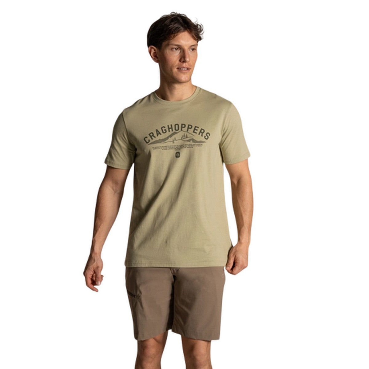 Bayleaf - Side - Craghoppers Mens Lucent II Landscape Short-Sleeved T-Shirt