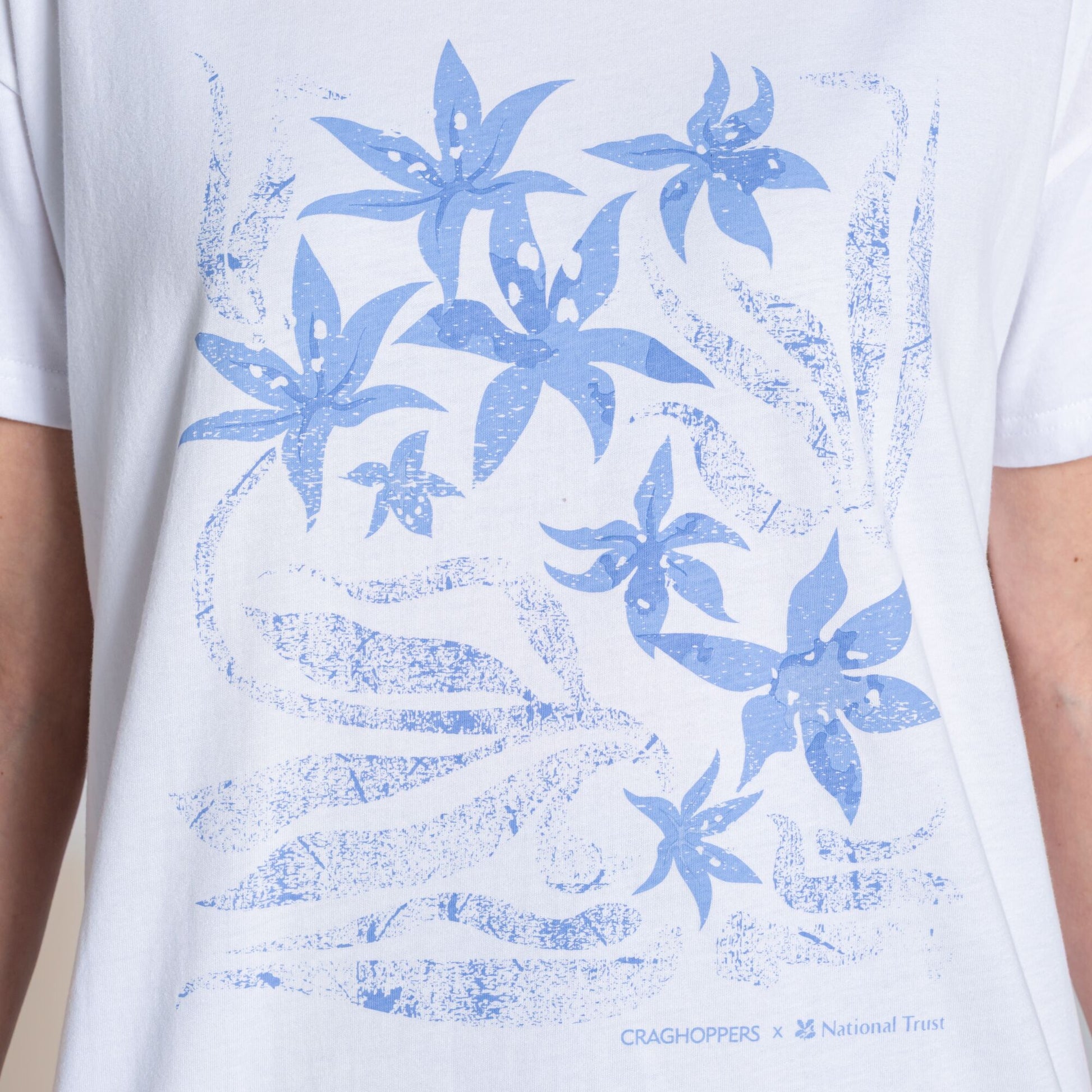 White - Lifestyle - Craghoppers Womens-Ladies Bistort Flowers National Trust T-Shirt