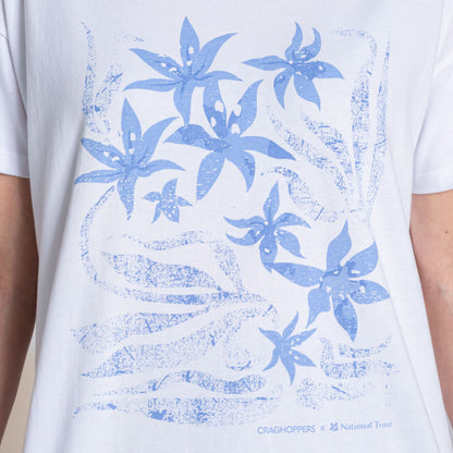 White - Lifestyle - Craghoppers Womens-Ladies Bistort Flowers National Trust T-Shirt