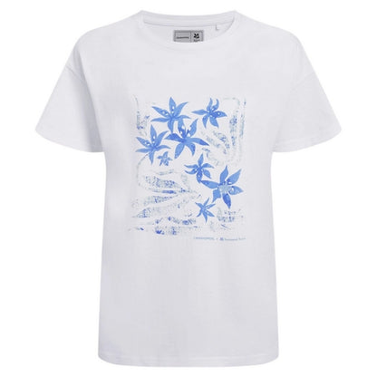 White - Front - Craghoppers Womens-Ladies Bistort Flowers National Trust T-Shirt