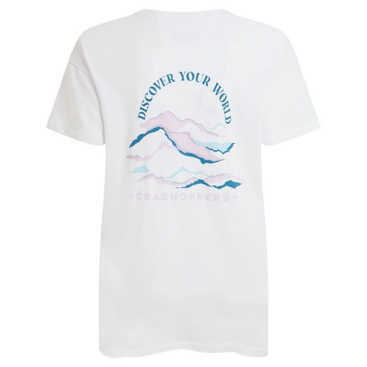 Optic White - Back - Craghoppers Womens-Ladies Back Print T-Shirt
