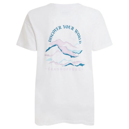 Optic White - Back - Craghoppers Womens-Ladies Back Print T-Shirt