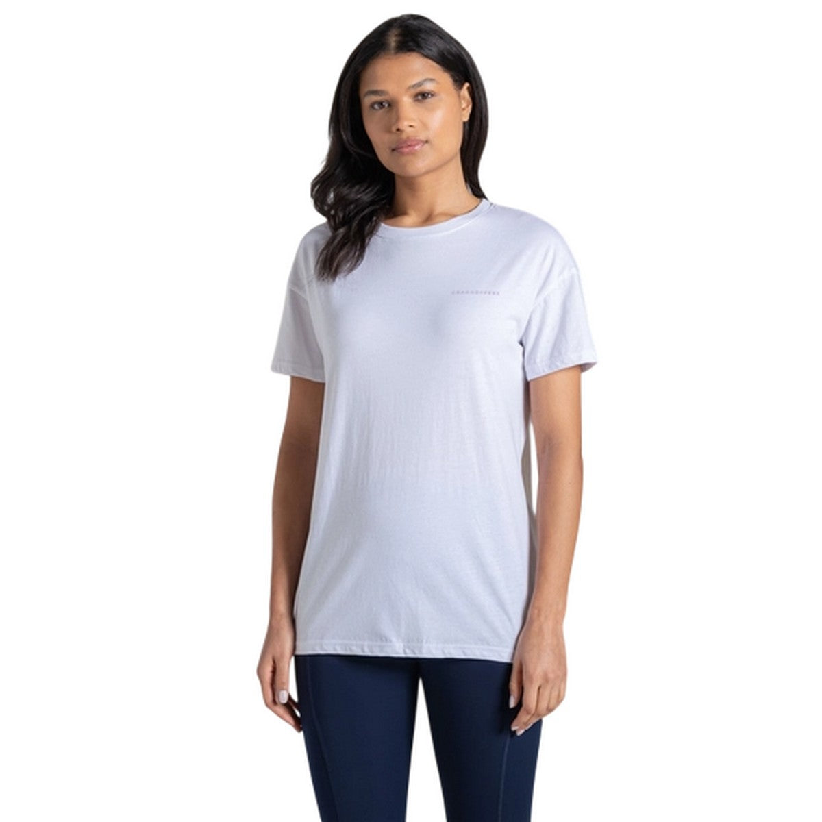 Optic White - Side - Craghoppers Womens-Ladies Back Print T-Shirt