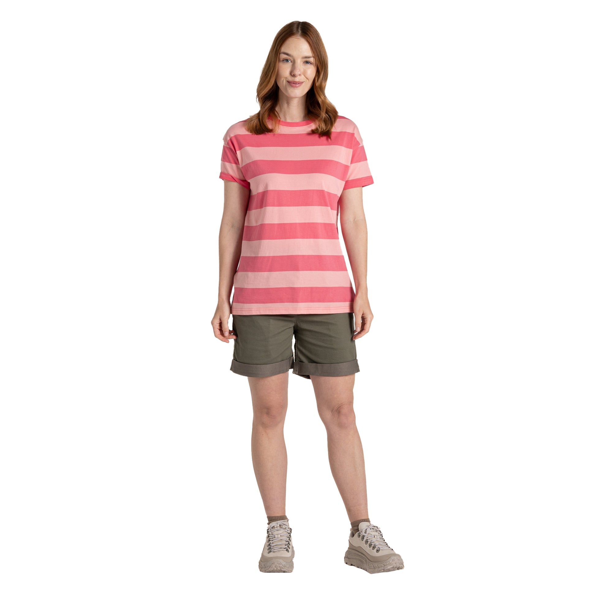 Coral Reef - Lifestyle - Craghoppers Womens-Ladies Yago Contrast Striped T-Shirt