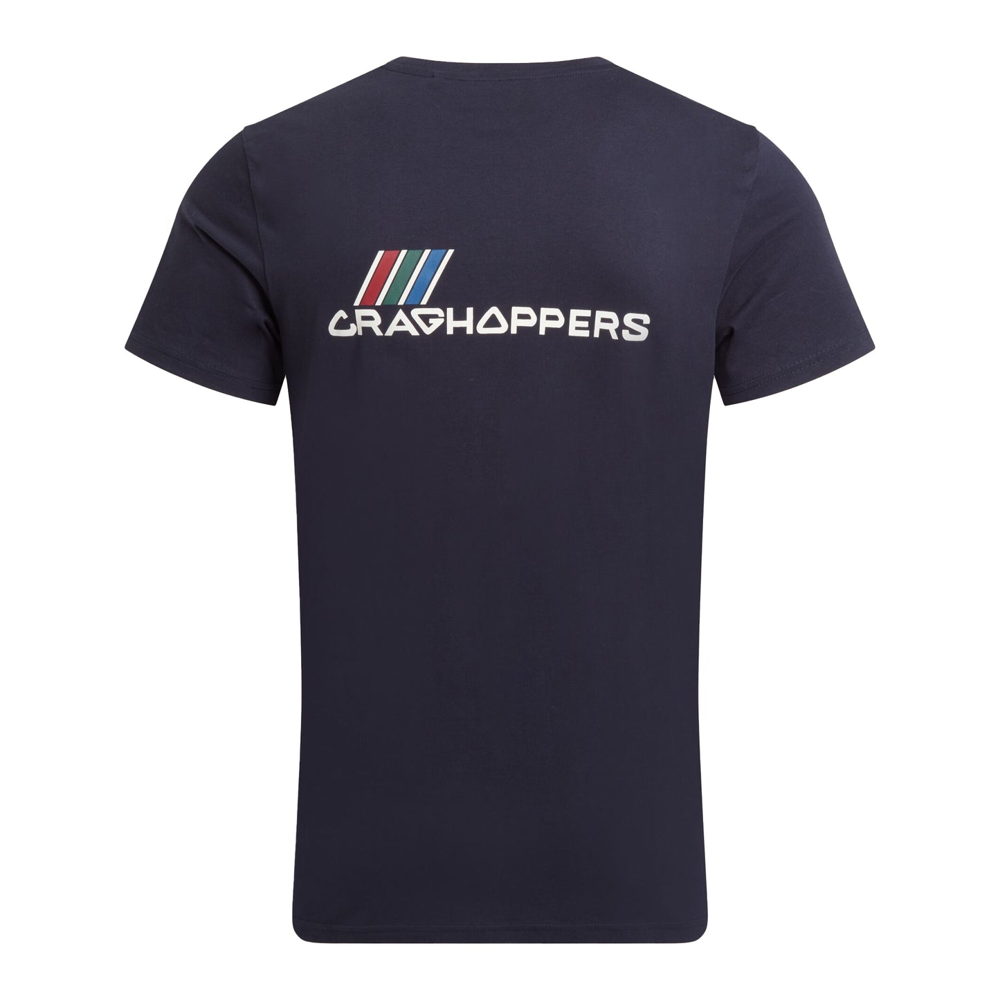 Blue Navy - Back - Craghoppers Mens Lucent II Logo Back Print Short-Sleeved T-Shirt
