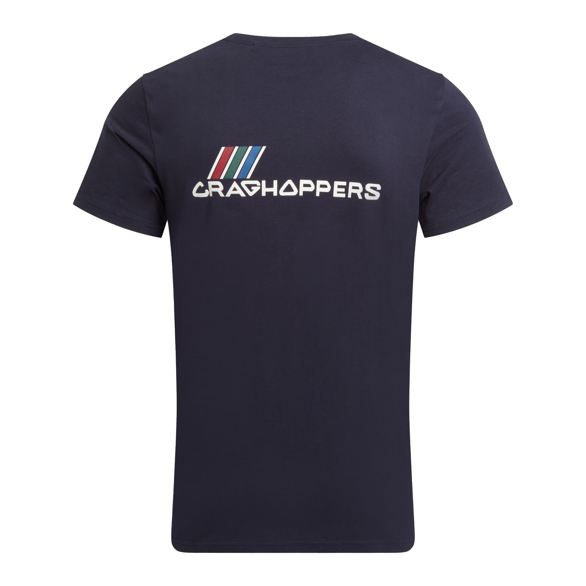 Blue Navy - Back - Craghoppers Mens Lucent II Logo Back Print Short-Sleeved T-Shirt