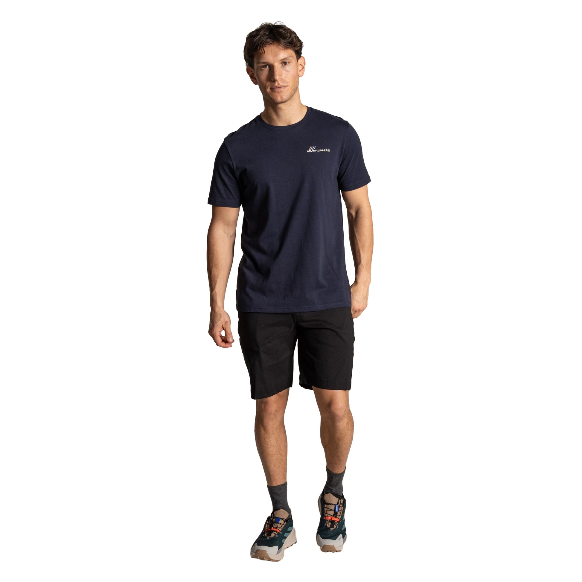 Blue Navy - Lifestyle - Craghoppers Mens Lucent II Logo Back Print Short-Sleeved T-Shirt