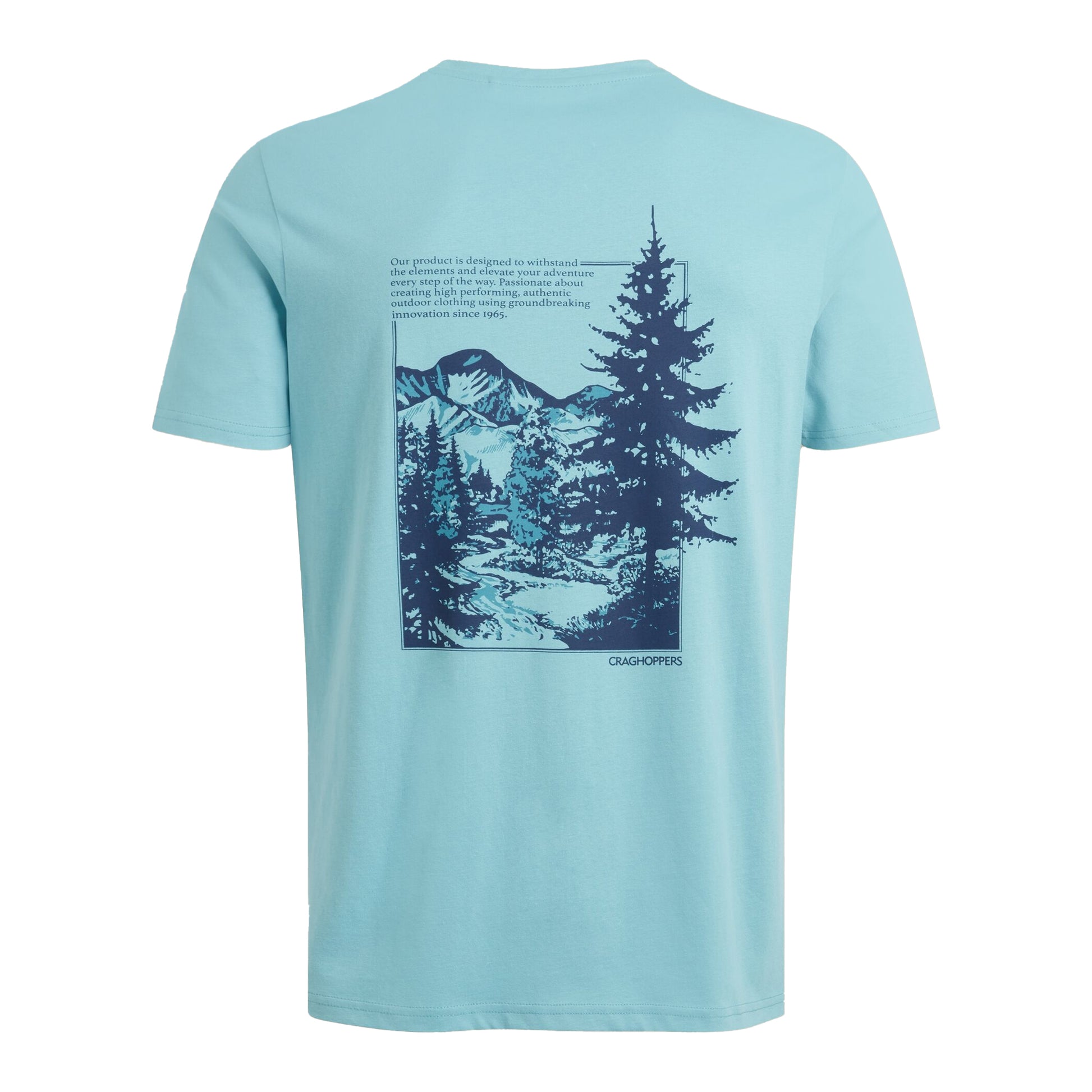 Saltpool - Back - Craghoppers Mens Lucent II Valley Back Print Short-Sleeved T-Shirt