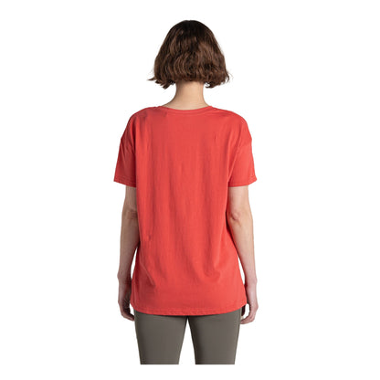 Compote Red - Back - Craghoppers Womens-Ladies Yago Mountain T-Shirt