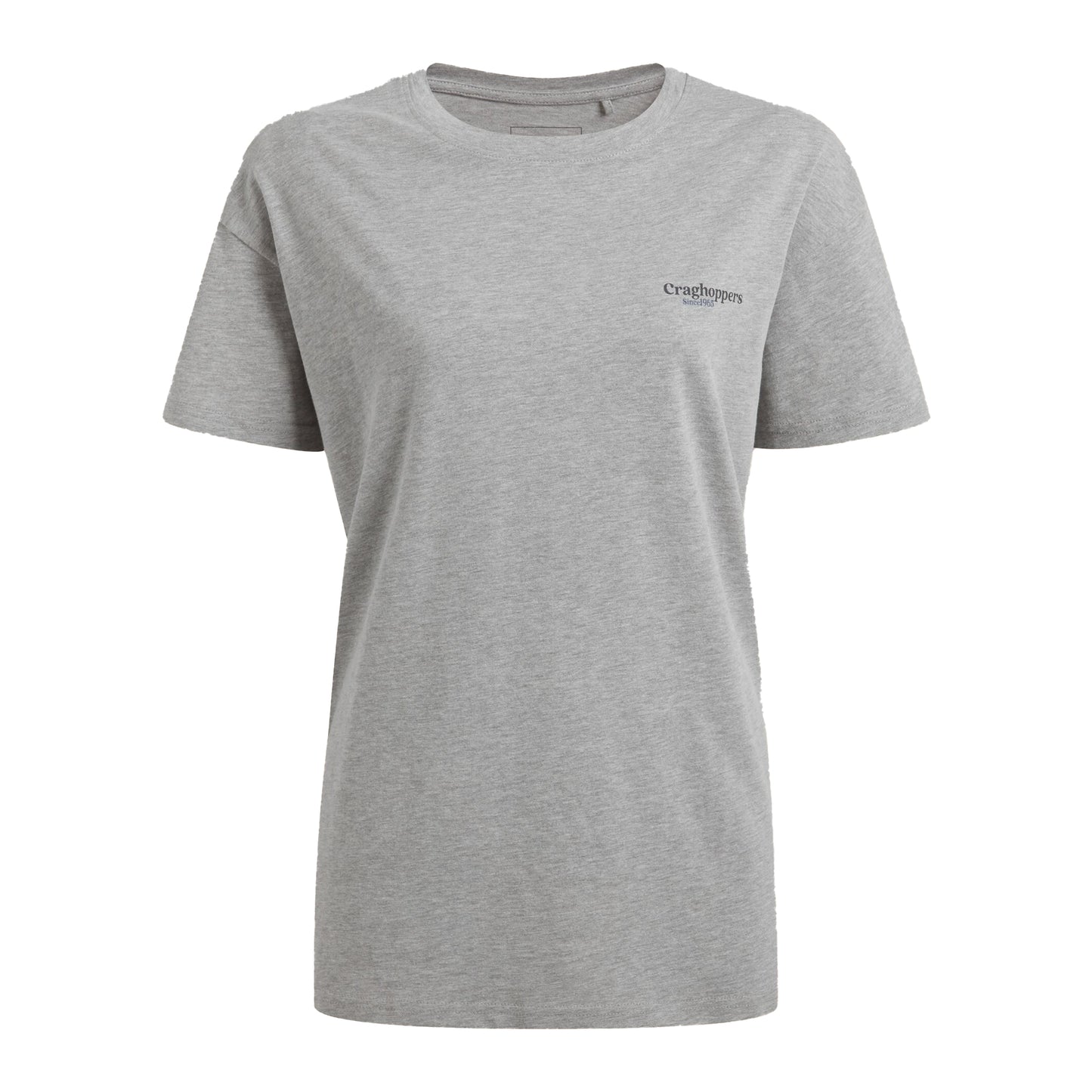 Soft Grey Marl - Front - Craghoppers Womens-Ladies Yago Landscape Back Print Short-Sleeved T-Shirt