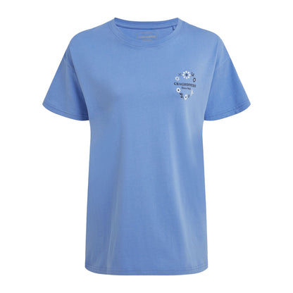 Vinca Blue - Front - Craghoppers Womens-Ladies Yago Sea Floral Back Print Short-Sleeved T-Shirt