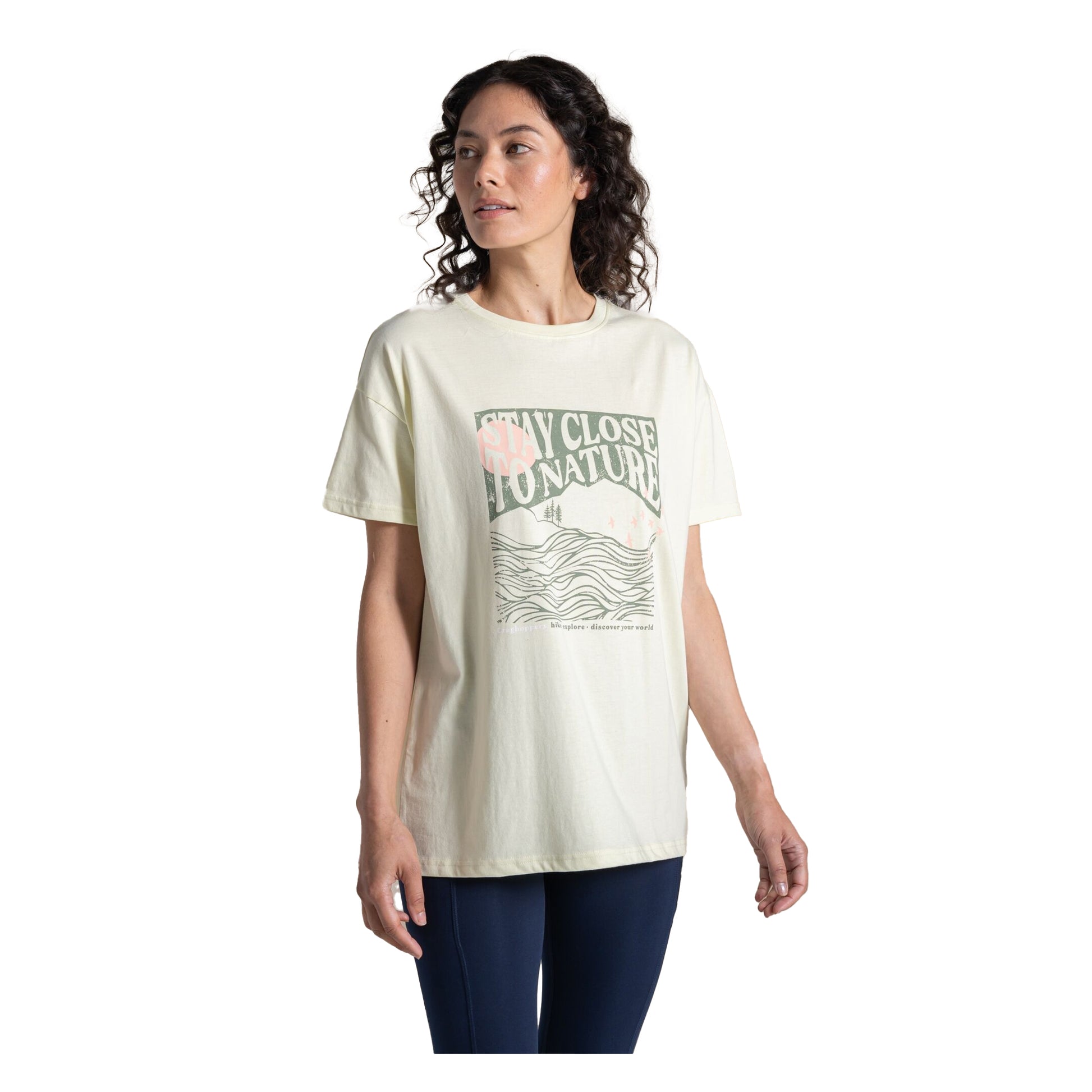 Pear Drop - Lifestyle - Craghoppers Womens-Ladies Yago Stay Close To Nature Short-Sleeved T-Shirt