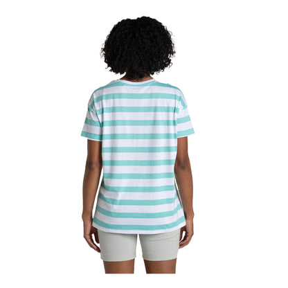 Aqua Sky - Back - Craghoppers Womens-Ladies Yago Stripe T-Shirt