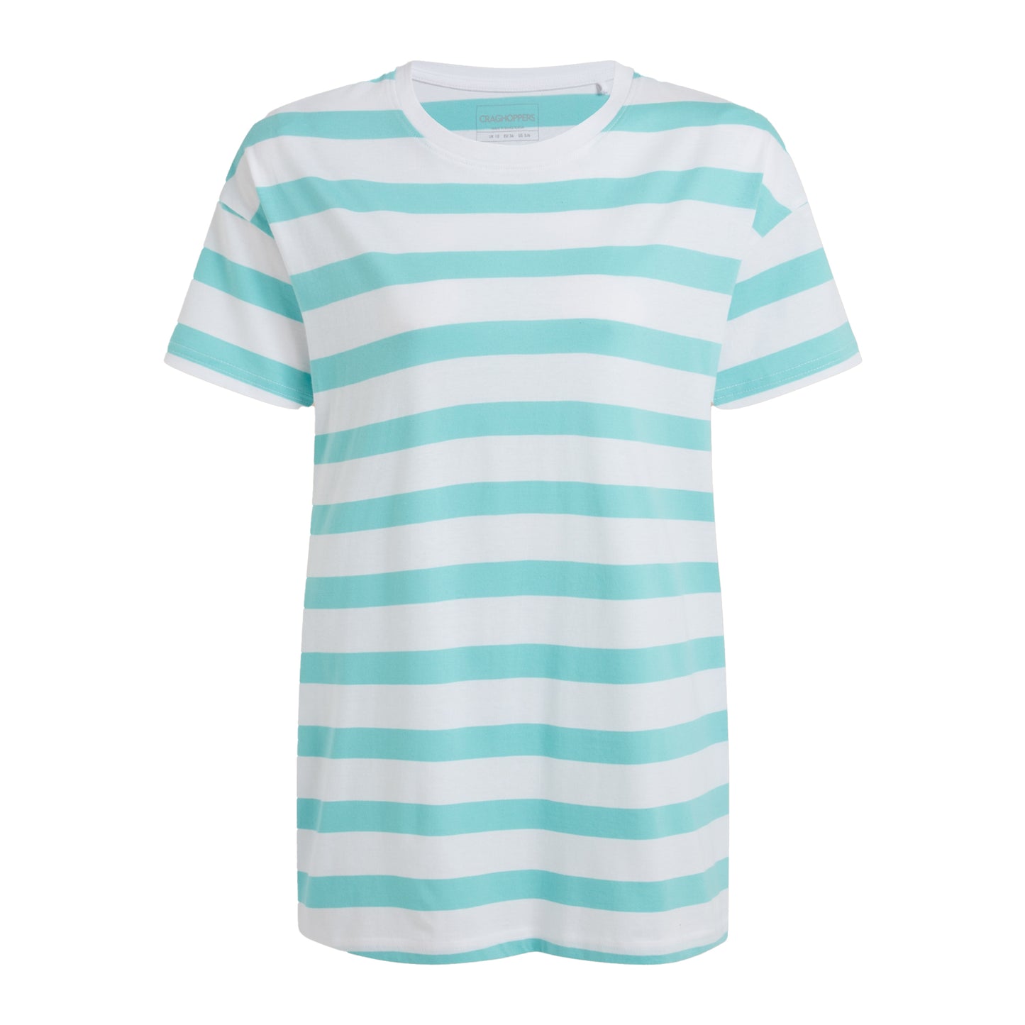 Aqua Sky - Front - Craghoppers Womens-Ladies Yago Stripe T-Shirt