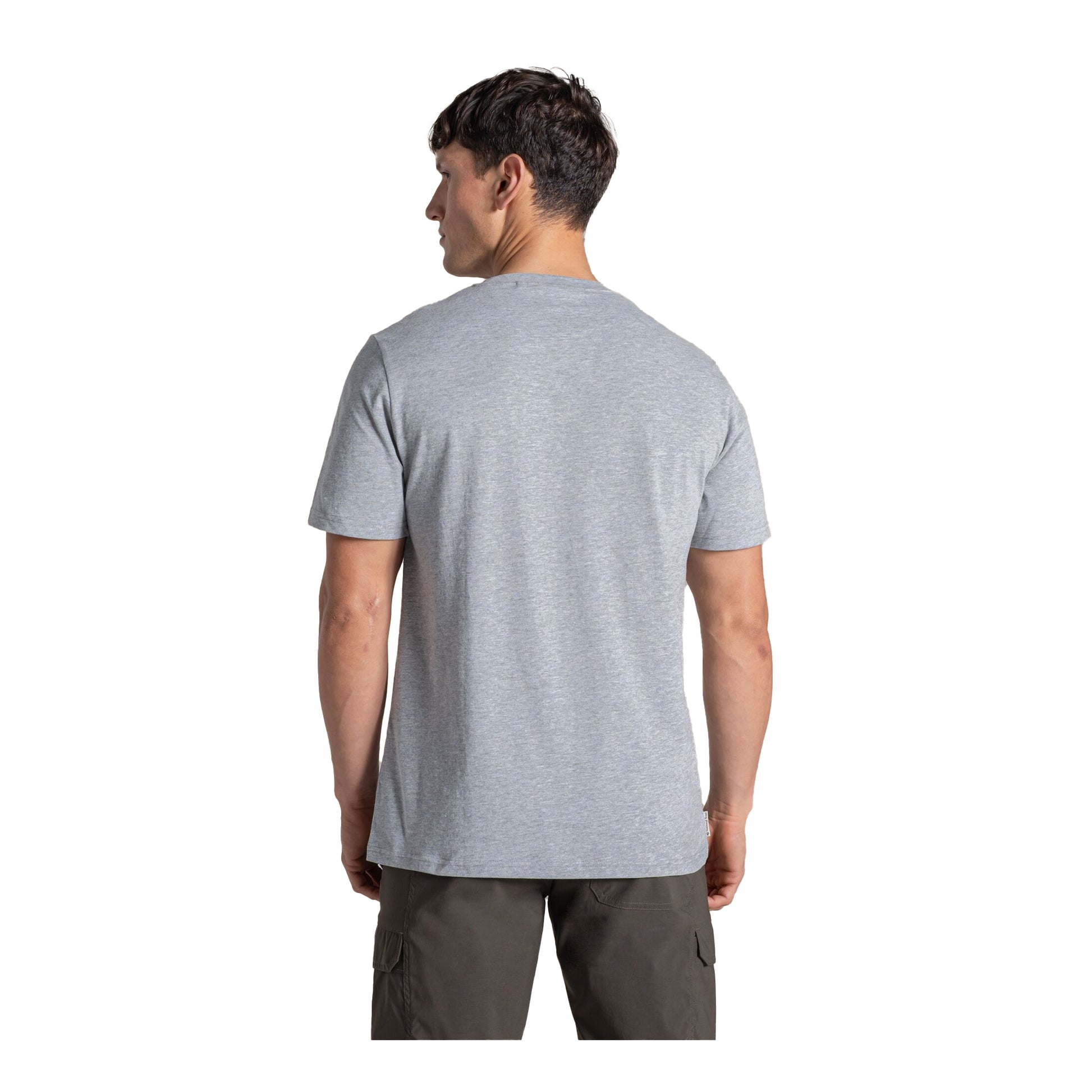 Grey Marl - Back - Craghoppers Mens National Trust Sabden Marl T-Shirt