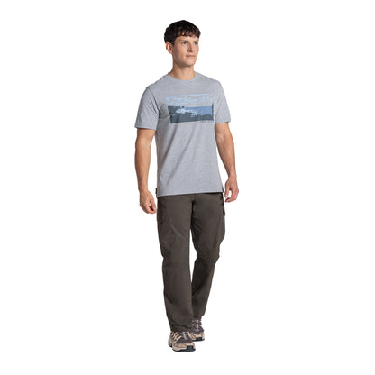 Grey Marl - Lifestyle - Craghoppers Mens National Trust Sabden Marl T-Shirt