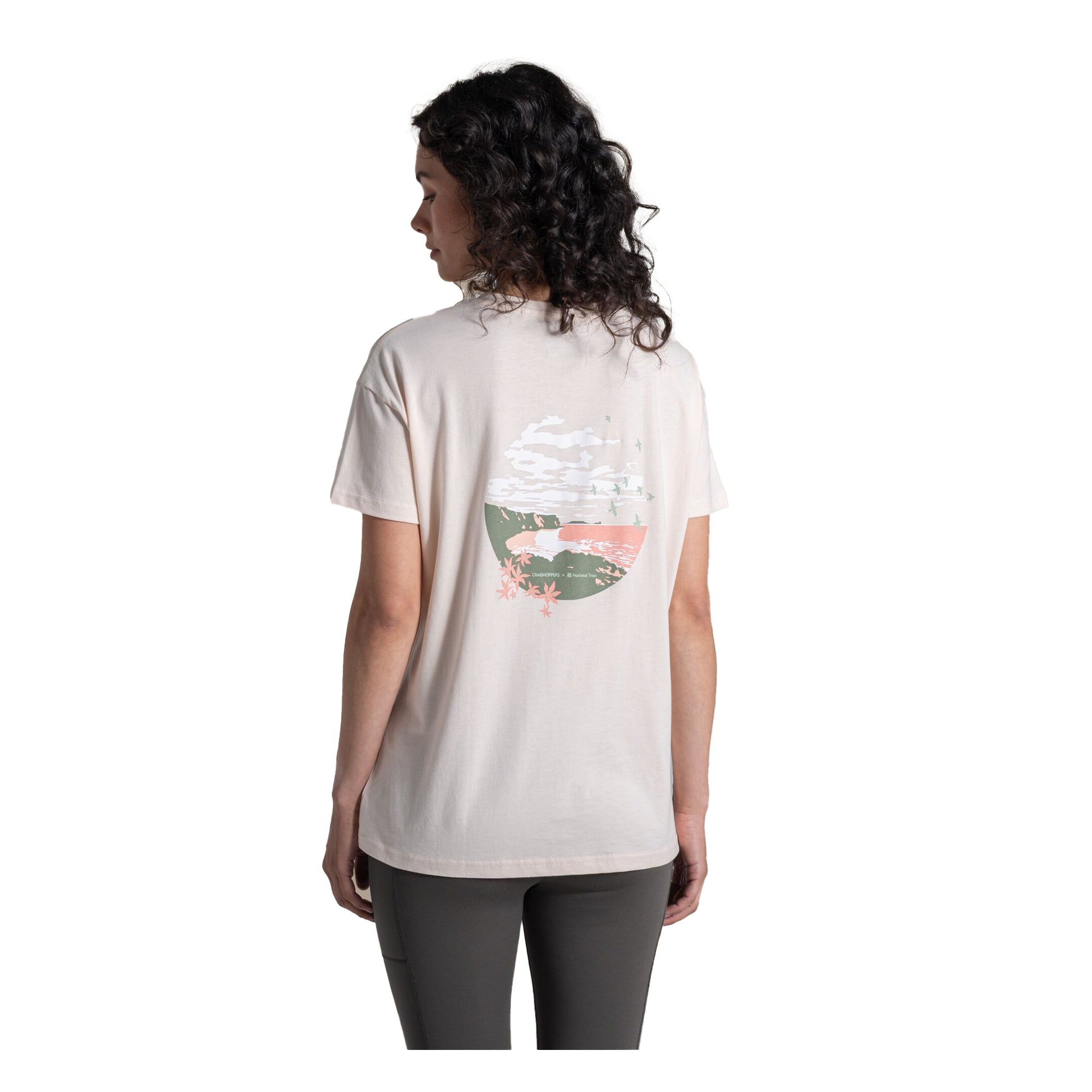 Sugared Almond - Pack Shot - Craghoppers Womens-Ladies Bistort National Trust T-Shirt
