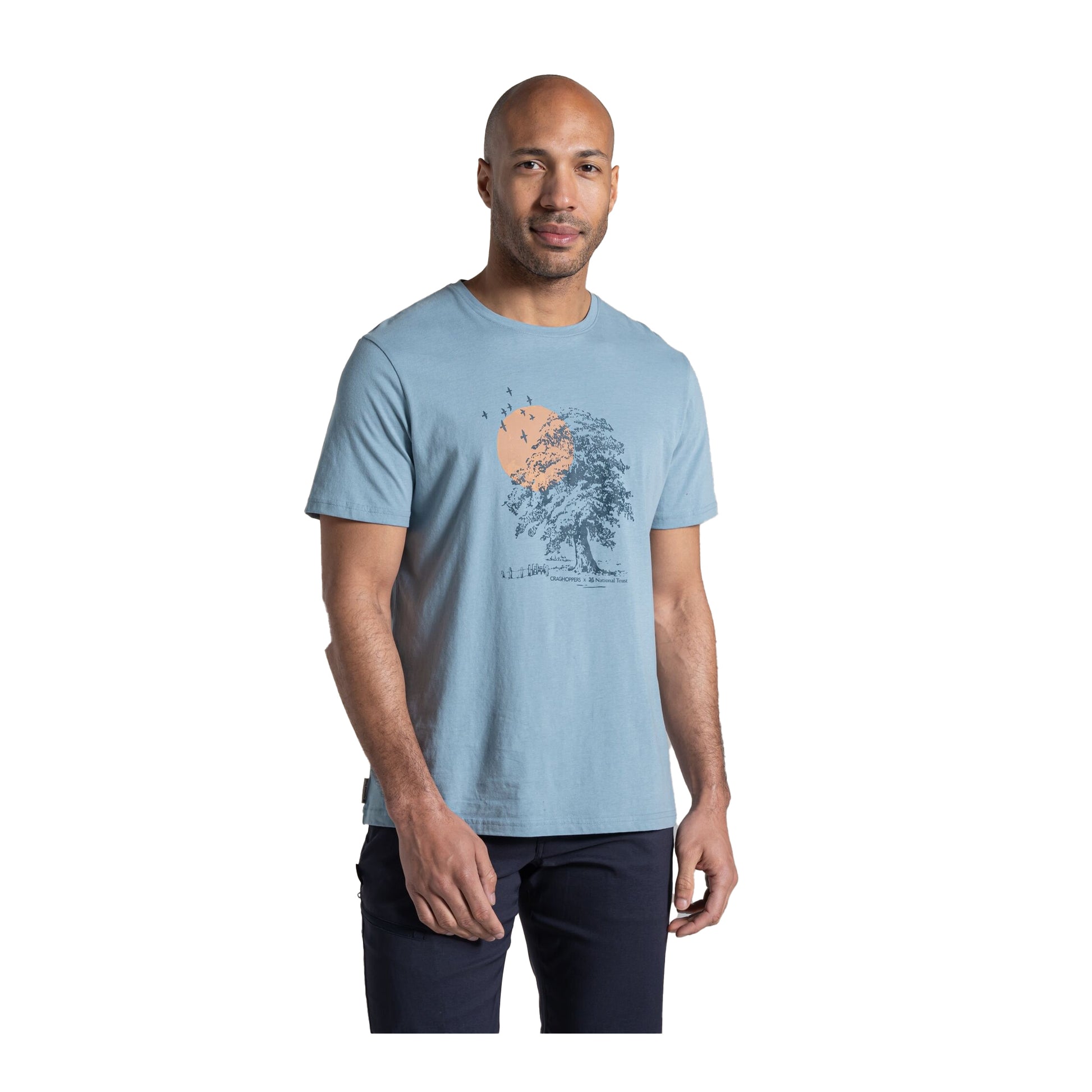 Morning Fog - Side - Craghoppers Mens National Trust Sabden Sunrise T-Shirt