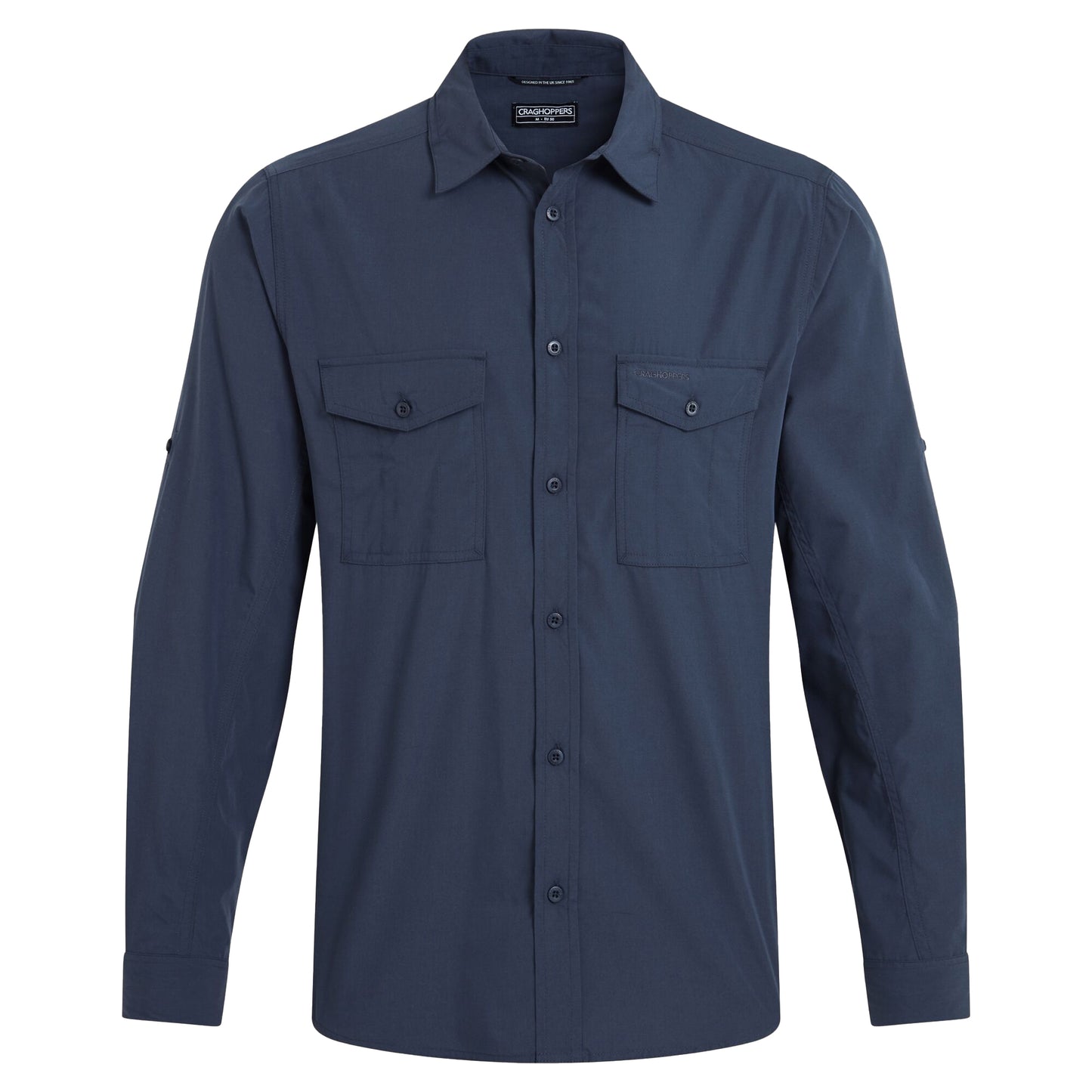 Ombre Blue - Front - Craghoppers Mens Kiwi II Long-Sleeved Shirt