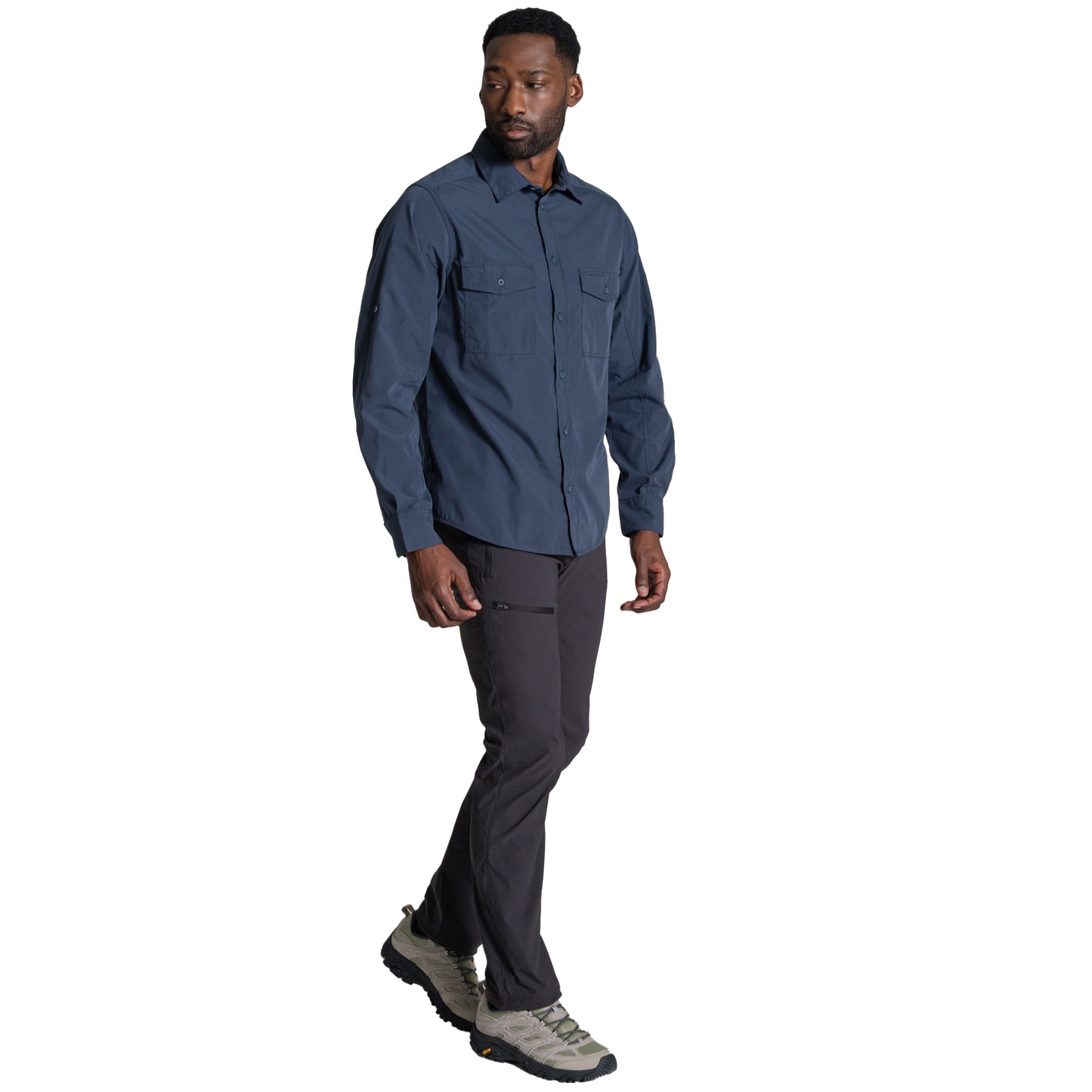 Ombre Blue - Lifestyle - Craghoppers Mens Kiwi II Long-Sleeved Shirt