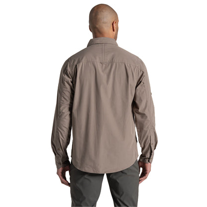 Pebble - Back - Craghoppers Mens Kiwi II Long-Sleeved Shirt
