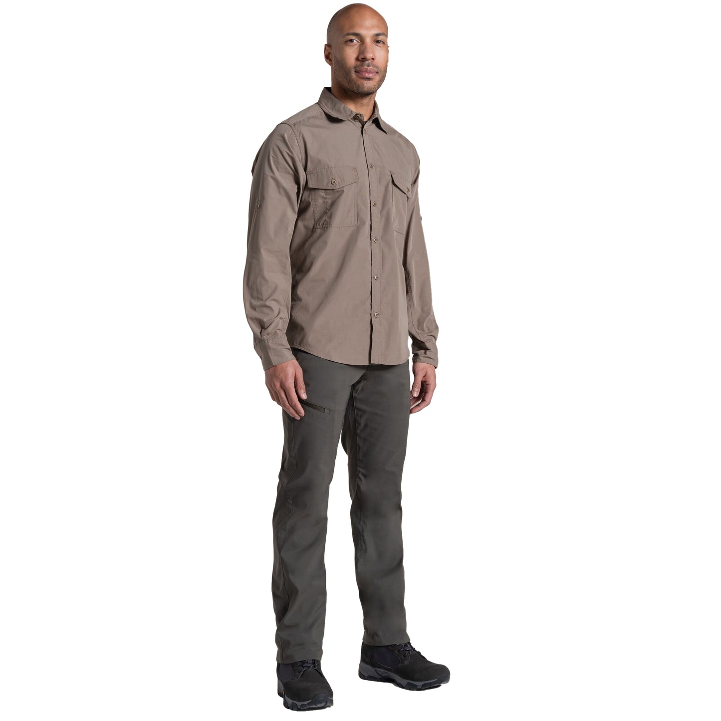 Pebble - Lifestyle - Craghoppers Mens Kiwi II Long-Sleeved Shirt
