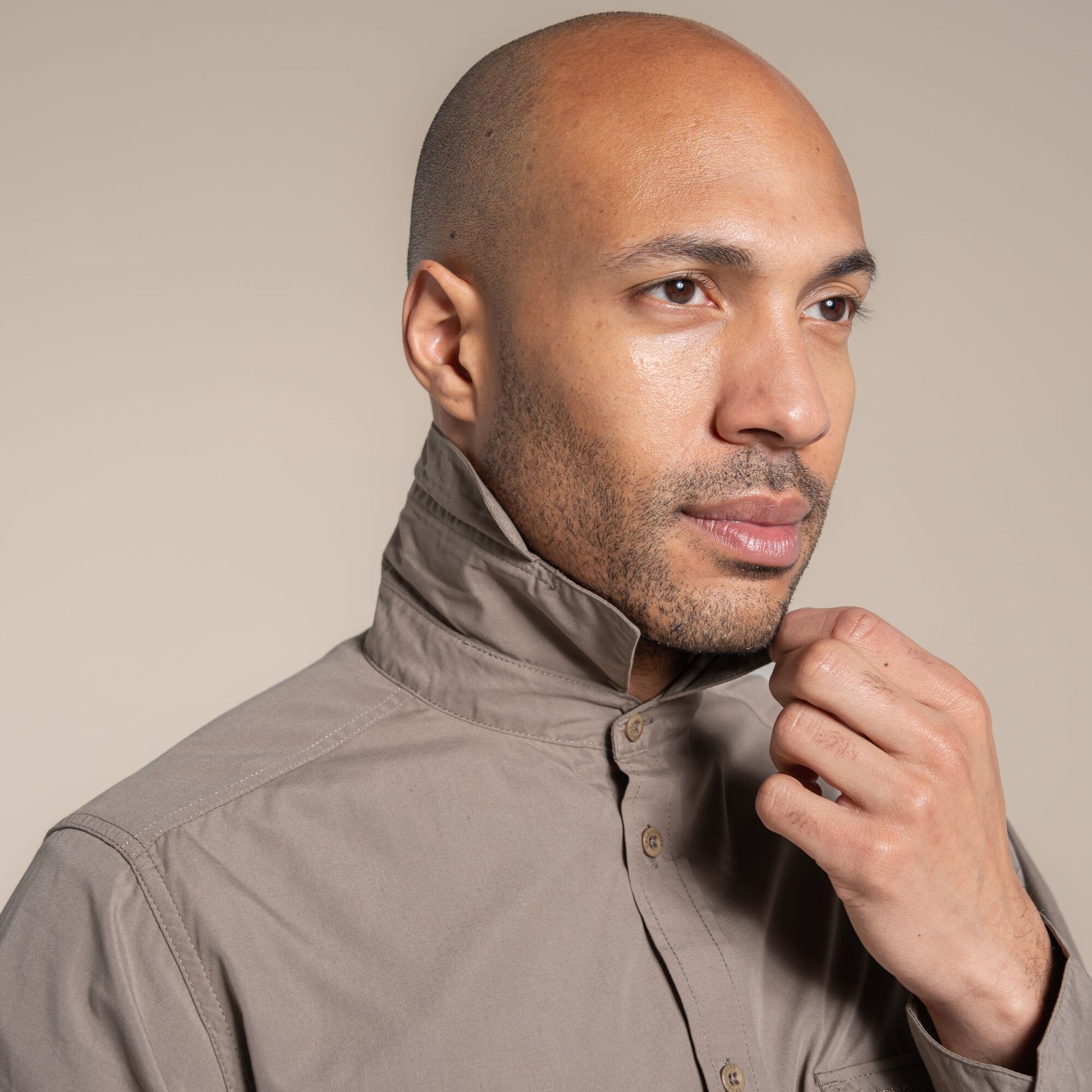 Pebble - Pack Shot - Craghoppers Mens Kiwi II Long-Sleeved Shirt