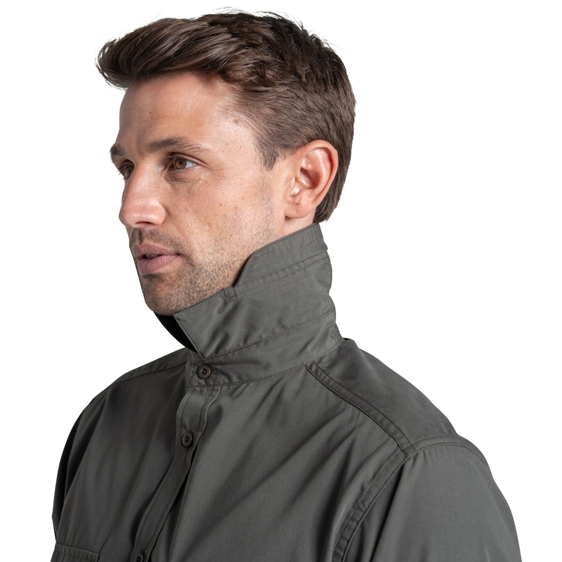 Cedar - Pack Shot - Craghoppers Mens Kiwi II Long-Sleeved Shirt