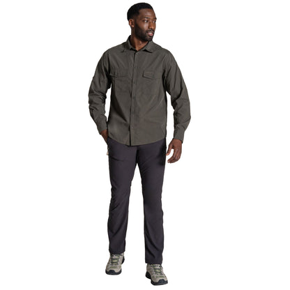 Cedar - Close up - Craghoppers Mens Kiwi II Long-Sleeved Shirt