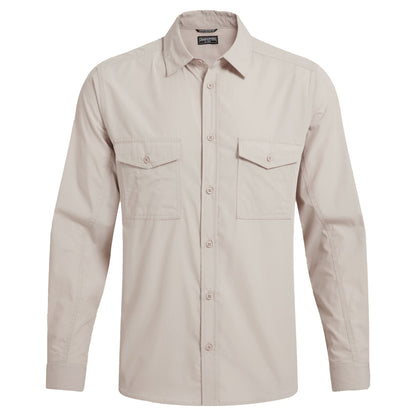 Oatmeal - Front - Craghoppers Mens Kiwi II Long-Sleeved Shirt