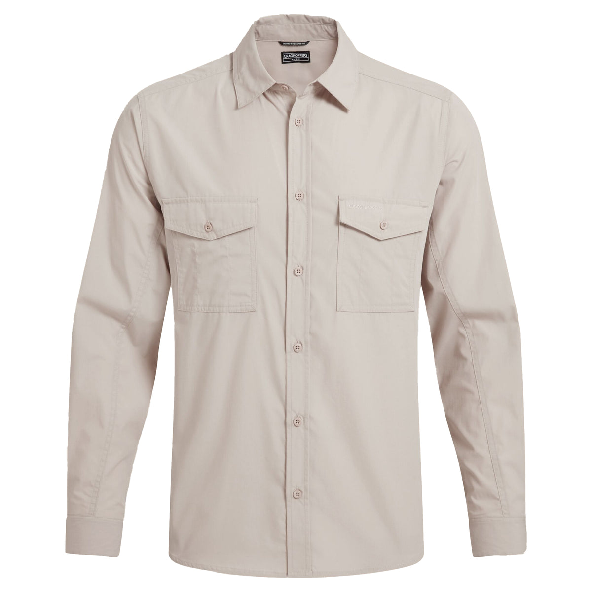Oatmeal - Front - Craghoppers Mens Kiwi II Long-Sleeved Shirt