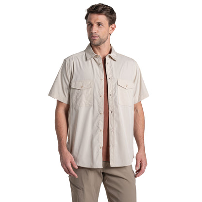 Oatmeal - Side - Craghoppers Mens Kiwi II Short-Sleeved Shirt
