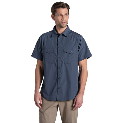 Ombre Blue - Side - Craghoppers Mens Kiwi II Short-Sleeved Shirt