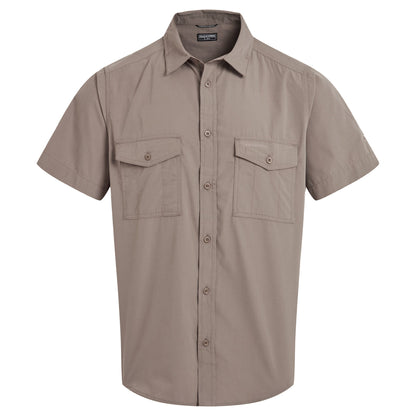 Pebble - Front - Craghoppers Mens Kiwi II Short-Sleeved Shirt