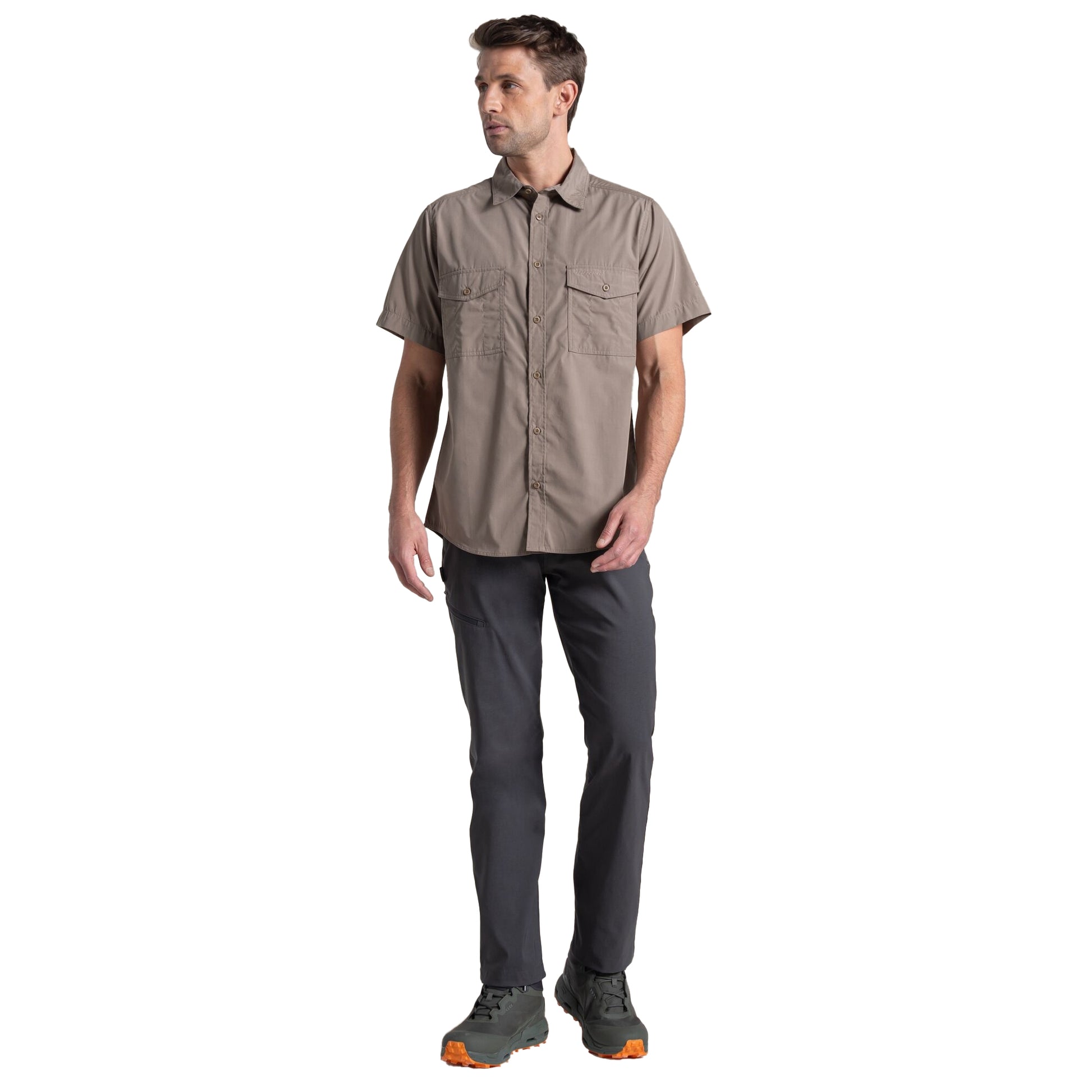 Pebble - Lifestyle - Craghoppers Mens Kiwi II Short-Sleeved Shirt