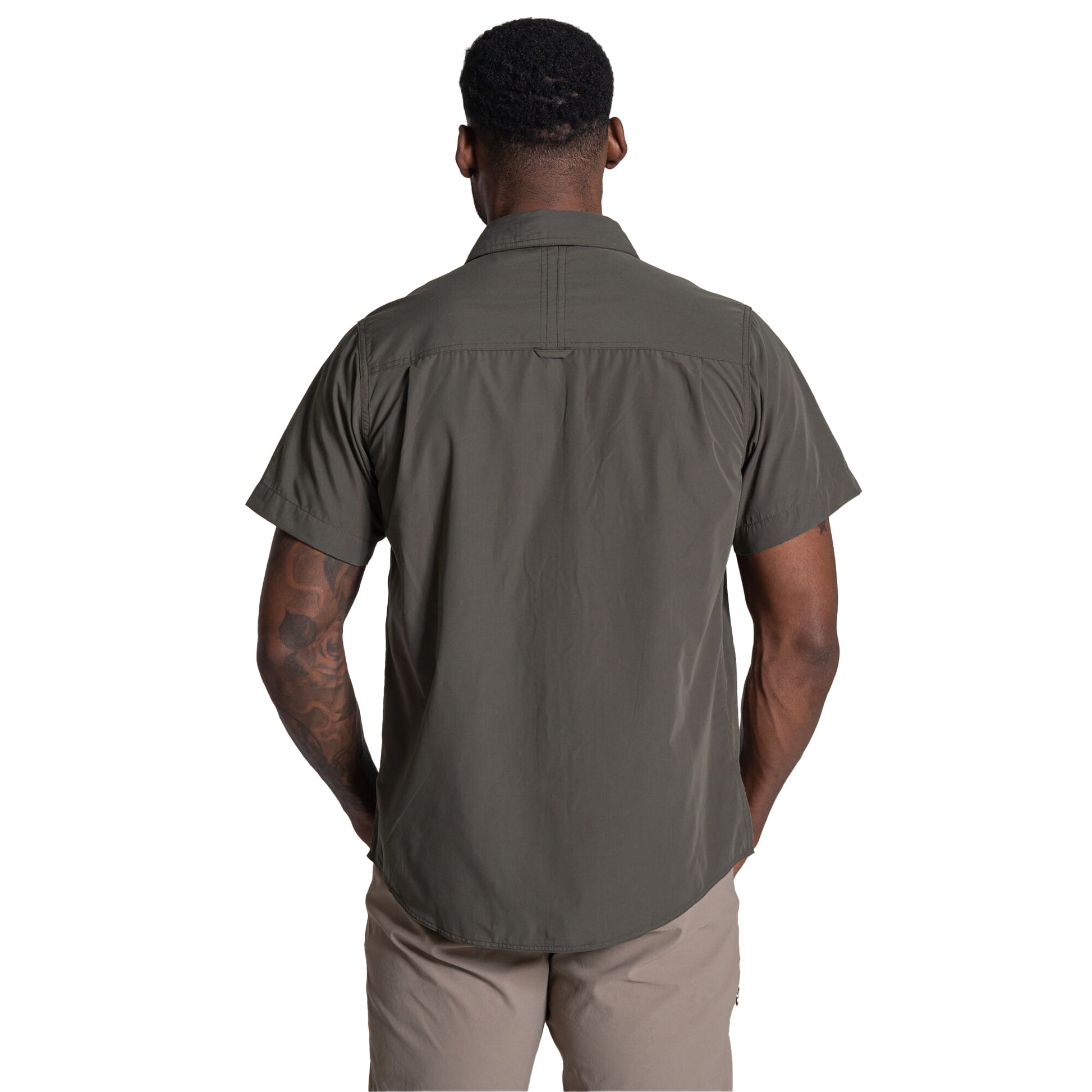 Cedar - Back - Craghoppers Mens Kiwi II Short-Sleeved Shirt