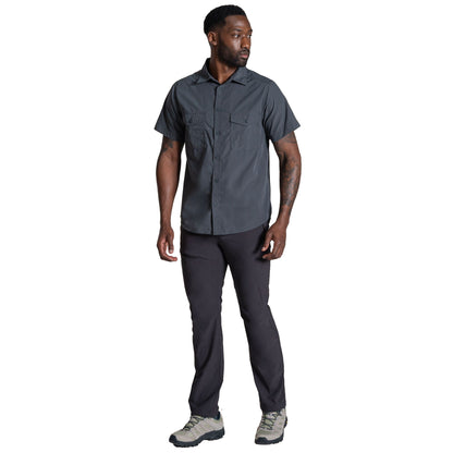 Dark Grey - Lifestyle - Craghoppers Mens Kiwi II Short-Sleeved Shirt