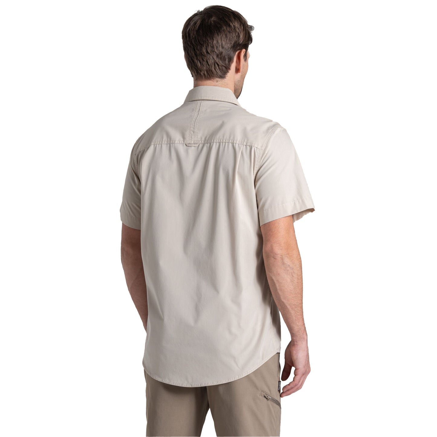 Oatmeal - Back - Craghoppers Mens Kiwi II Short-Sleeved Shirt
