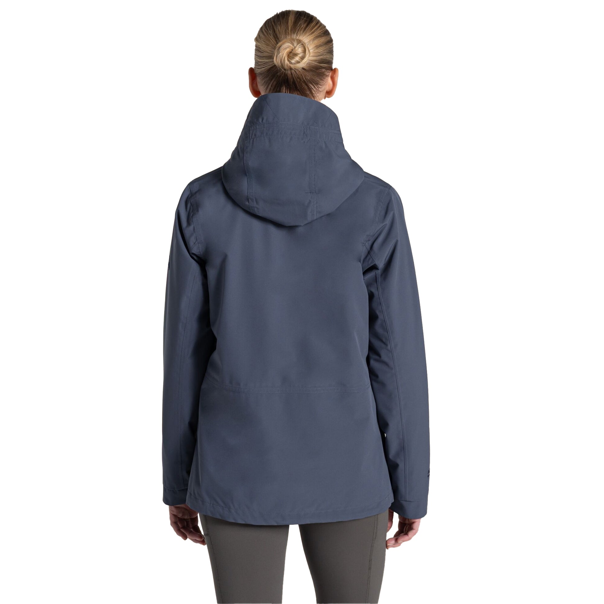 Anthracite - Back - Craghoppers Womens-Ladies National Trust Cinquefoil Waterproof Jacket