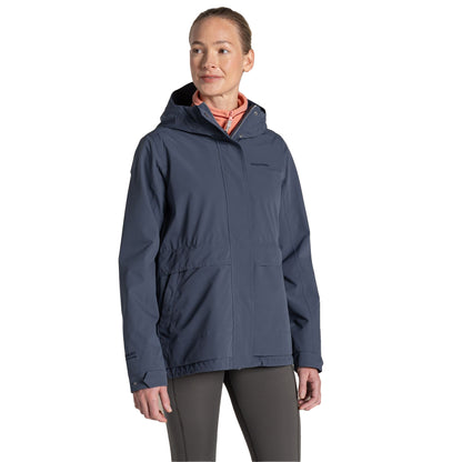 Anthracite - Side - Craghoppers Womens-Ladies National Trust Cinquefoil Waterproof Jacket