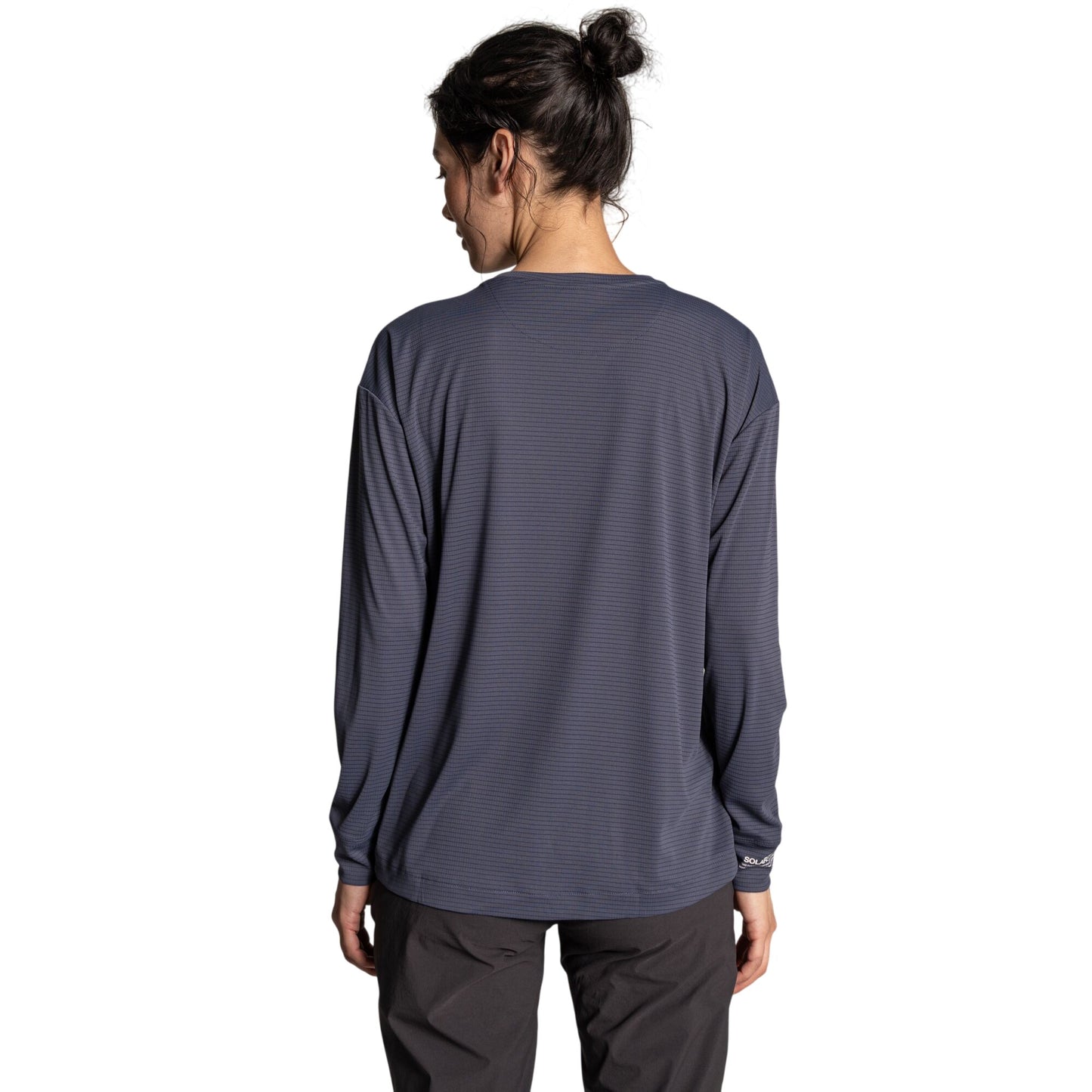 Anthracite - Back - Craghoppers Womens-Ladies Nosilife Long-Sleeved T-Shirt